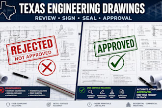 seal, sign and stamp your texas engineering drawings for approval
