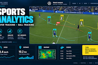 build sports analytics, player tracking, ball tracking computer vision system