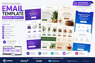 design and code a responsive HTML email template