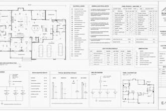 draw mep, hvac, electrical and plumbing drawings for city permit