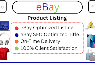 do ebay product listing, ebay listing, ebay product upload, ebay lister, expert