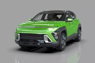 produce rig glb control vehicle for drivable game, 3d compact suv, unreal engine