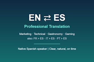 translate english to spanish and spanish to english