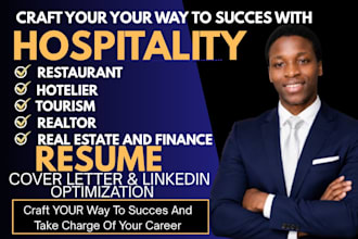 write an ats hospitality resume for chef, hotelier, restaurant and bartender