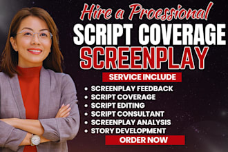 write script notes, feedback, analysis and script coverage for your screenplay