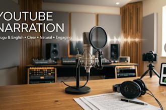 record a professional female telugu and indian english voiceover