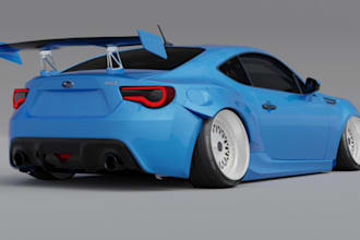 3d model rc car body kits, custom widebody kits, car body kits, fenders, bumpers