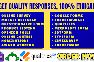recruit targeted survey or polls respondents to gather real data and feedback