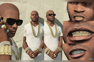 create a custom iced chain or pendant for gta fivem