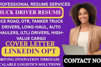 create an ats truck driver resume for ltl otr tanker resume