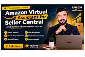 be your amazon virtual assistant for seller central