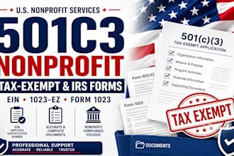 do 501c3 nonprofit registration, tax exempt, 1023ez, form 990 and ein