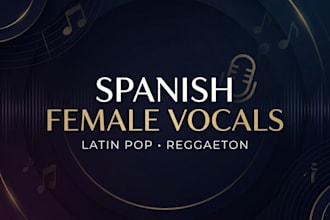 be your spanish female singer for latin pop, reggaeton