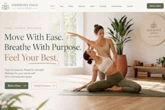 design squarespace yoga studio website wellness website pilate studio website