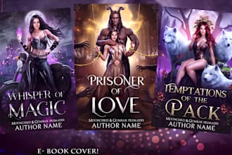 design dark fantasy romance romantasy book cover illustration kdp amazon ebook