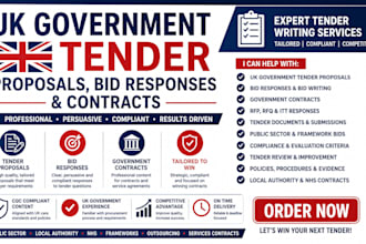 write UK government tender proposals bid responses public sector and contracts