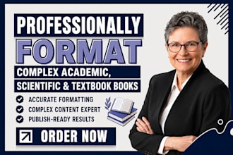 professionally format complex academic, scientific and textbook books