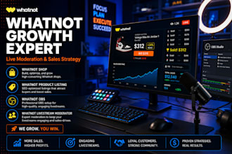 be your whatnot shop manager obs livestream moderator whatnot product listing