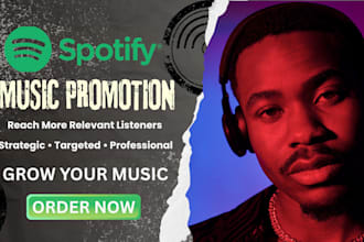 promote your spotify music, song, album and new release