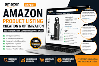 create and optimize amazon product listings