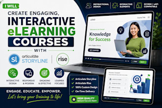 develop elearning courses and quizzes in articulate storyline