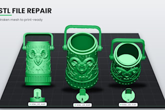 create repair, modify, fix stl files, 3mf for quality 3d printing