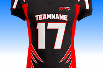 design and produce custom american football uniform
