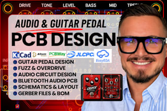 design guitar pedal PC fuzz overdrive distortion audio schematic pcb layout bom