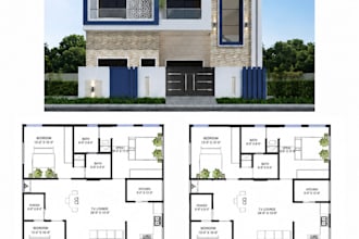 draw architecture 2d floor plans, permit drawings, city permit and site plans