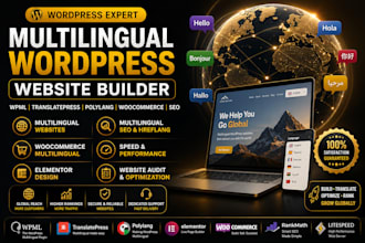 wordpress website builder multilingual  translatepress wpml website seo expert
