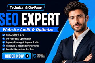 do technical onpage seo, website audit, fixation and google indexing for ranking