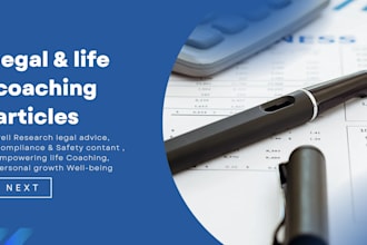 write professional blogs and articles on education and legal topic