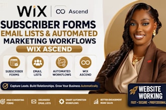setup wix subscriber forms email list automated marketing workflows wix ascend
