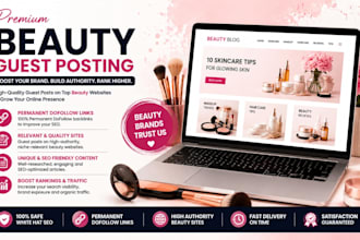 do beauty guest post and beauty link building for SEO