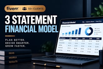build a 3 statement financial model and startup projections