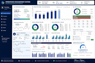 professional excel dashboard and KPI report