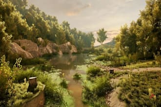 design 3d game environment and level design