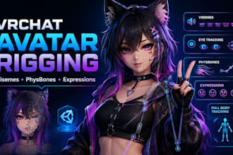 vrchat avatar vrc avatar furry avatar vr character vtuber rigging vrchat
