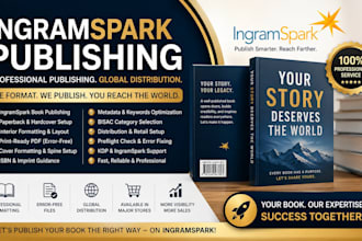 do book formatting for ingramspark paperback hardcover publishing
