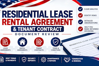 review your residential lease, rental agreement, and tenant contract
