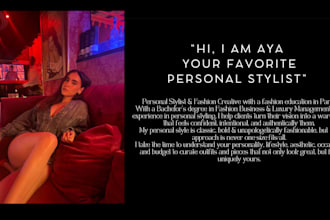 be your personal fashion stylist