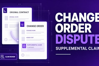 draft a construction change order dispute or supplemental claim