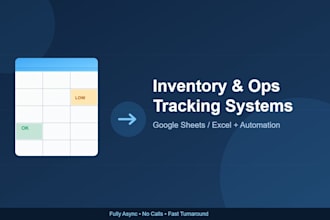 build a custom inventory or logistics tracking spreadsheet with automation