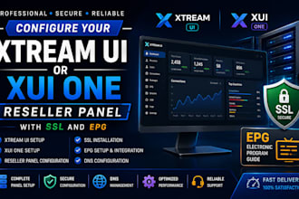 configure your xtream ui or xui one reseller panel with SSL and epg