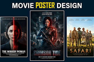 design cinematic movie posters and film posters