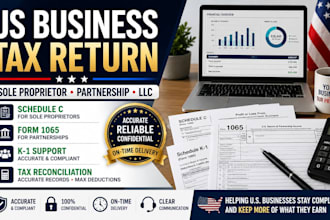 do us business tax return schedule c 1065 for sole proprietor and partnership