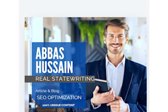 do professional real estate article and blog post writing