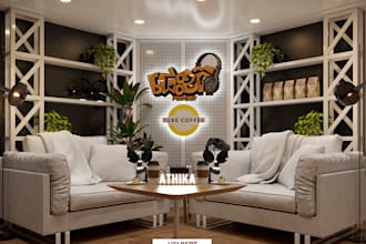 design 3d podcast room TV broadcast news studio 3d talk show youtube room design