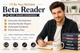 beta read critique fantasy romance scifi psychology thriller novel beta reader