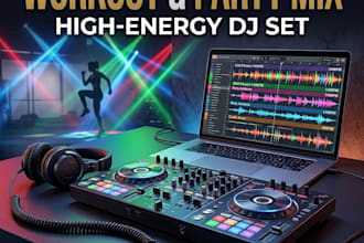create an energetic workout and party dj mix for your fitness class